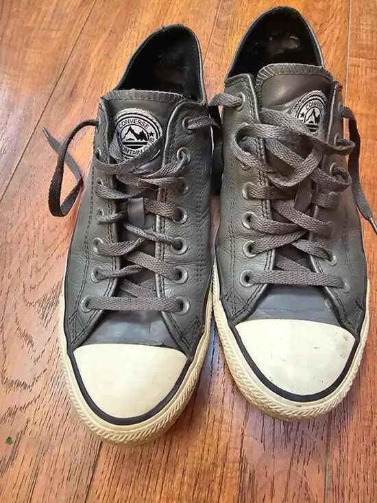 Converse Mountain Club - sneakers in a dark grey leather - Picture 1 of 5